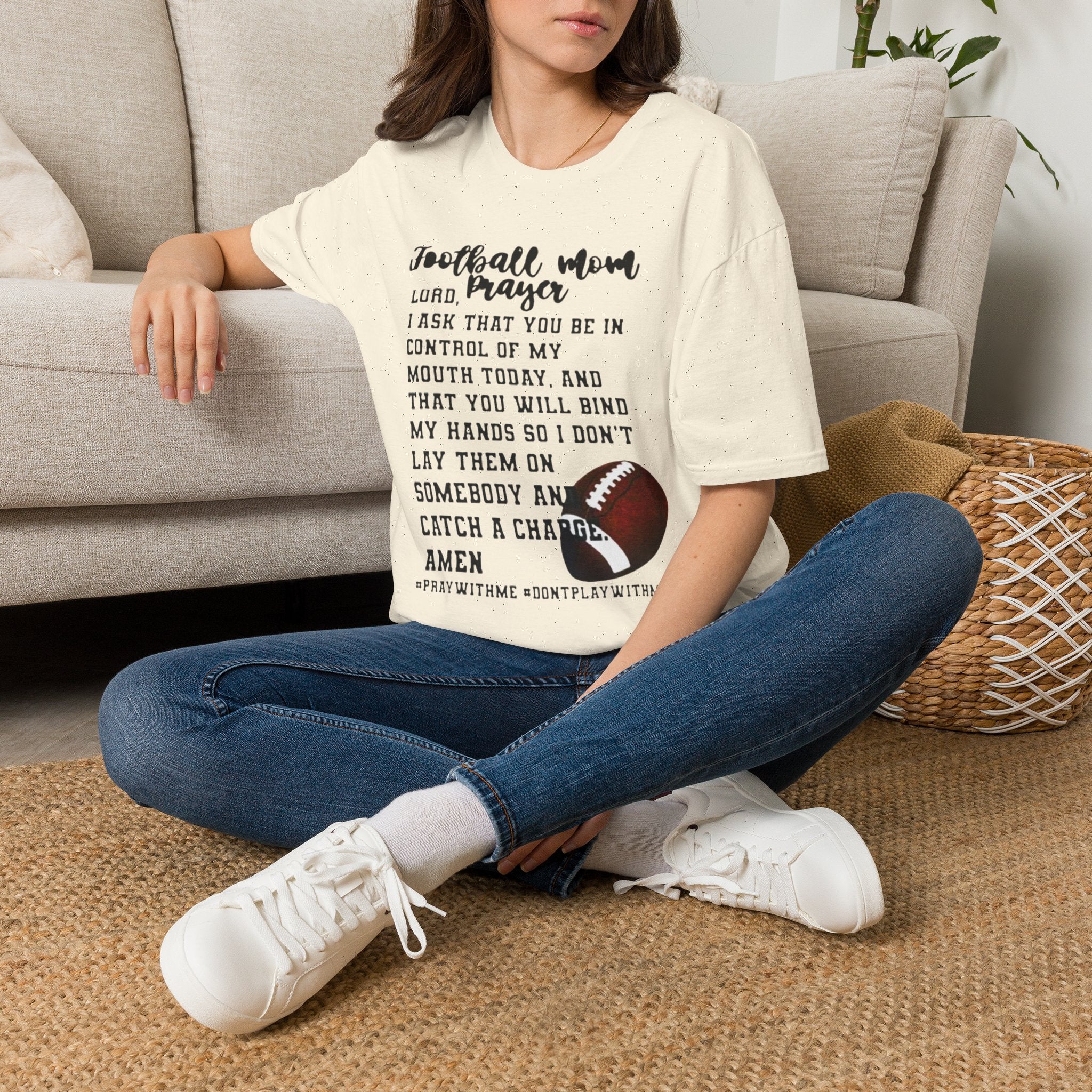 Football mom prayer T-shirt