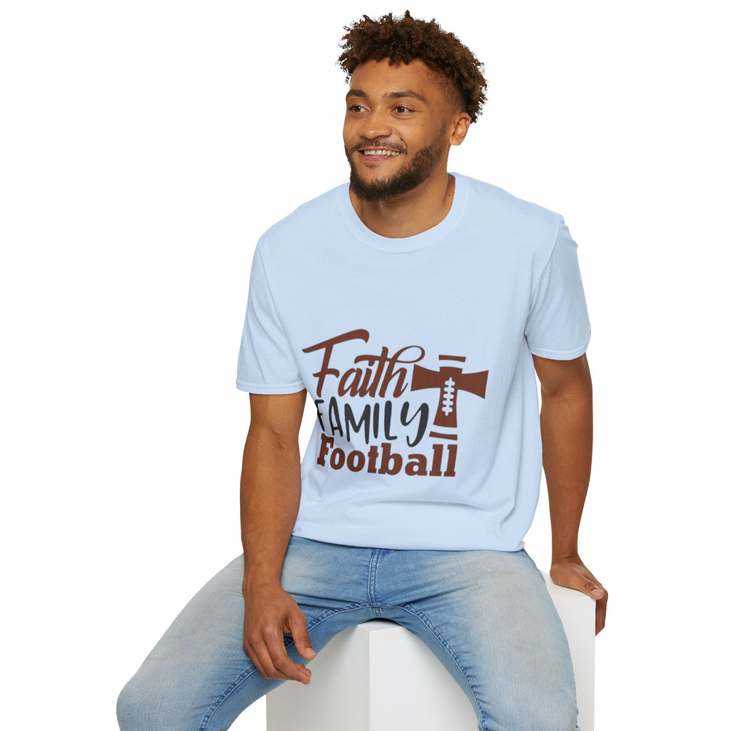 Faith,Family,Football T-shirt