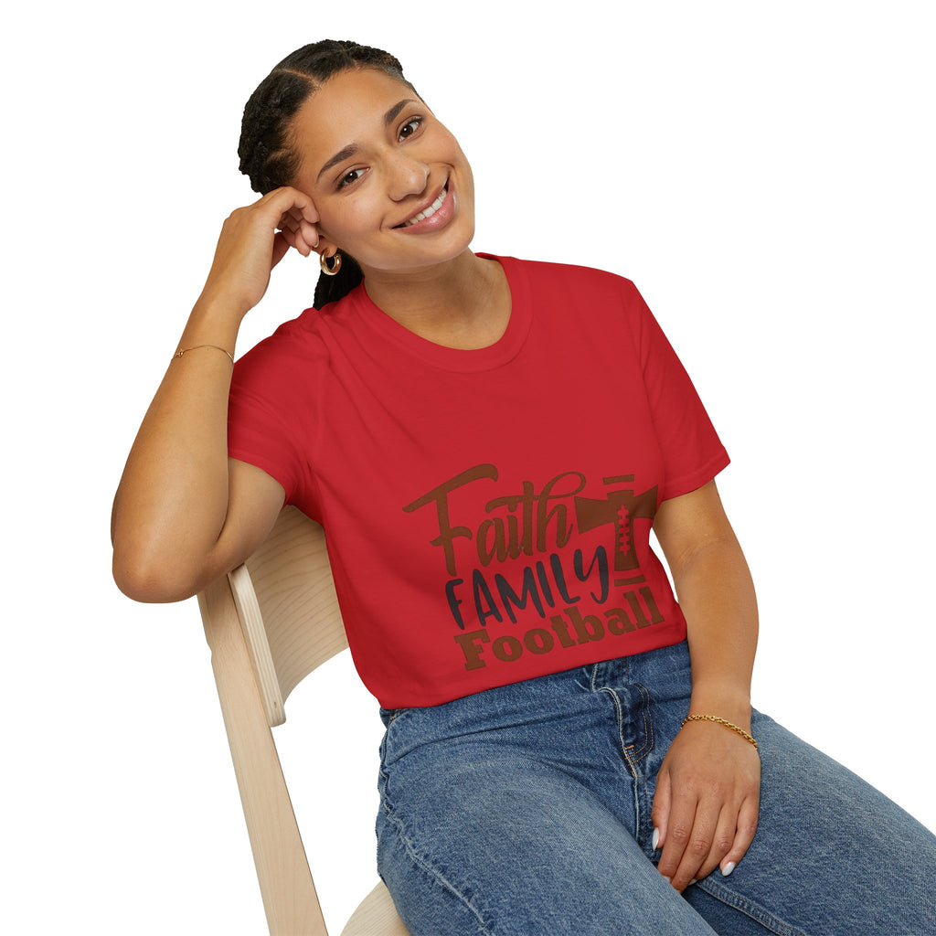 Faith,Family,Football T-shirt