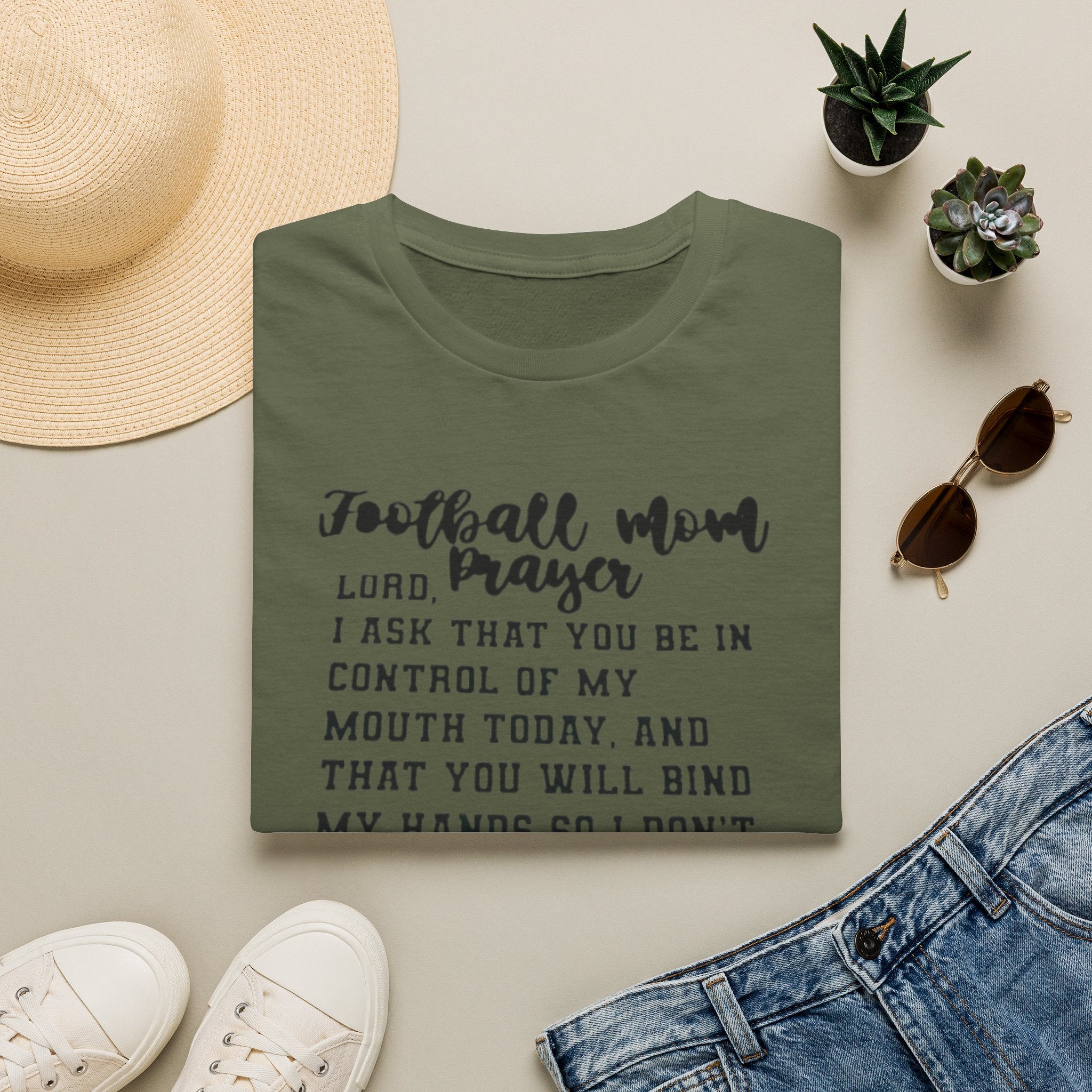 Football mom prayer T-shirt