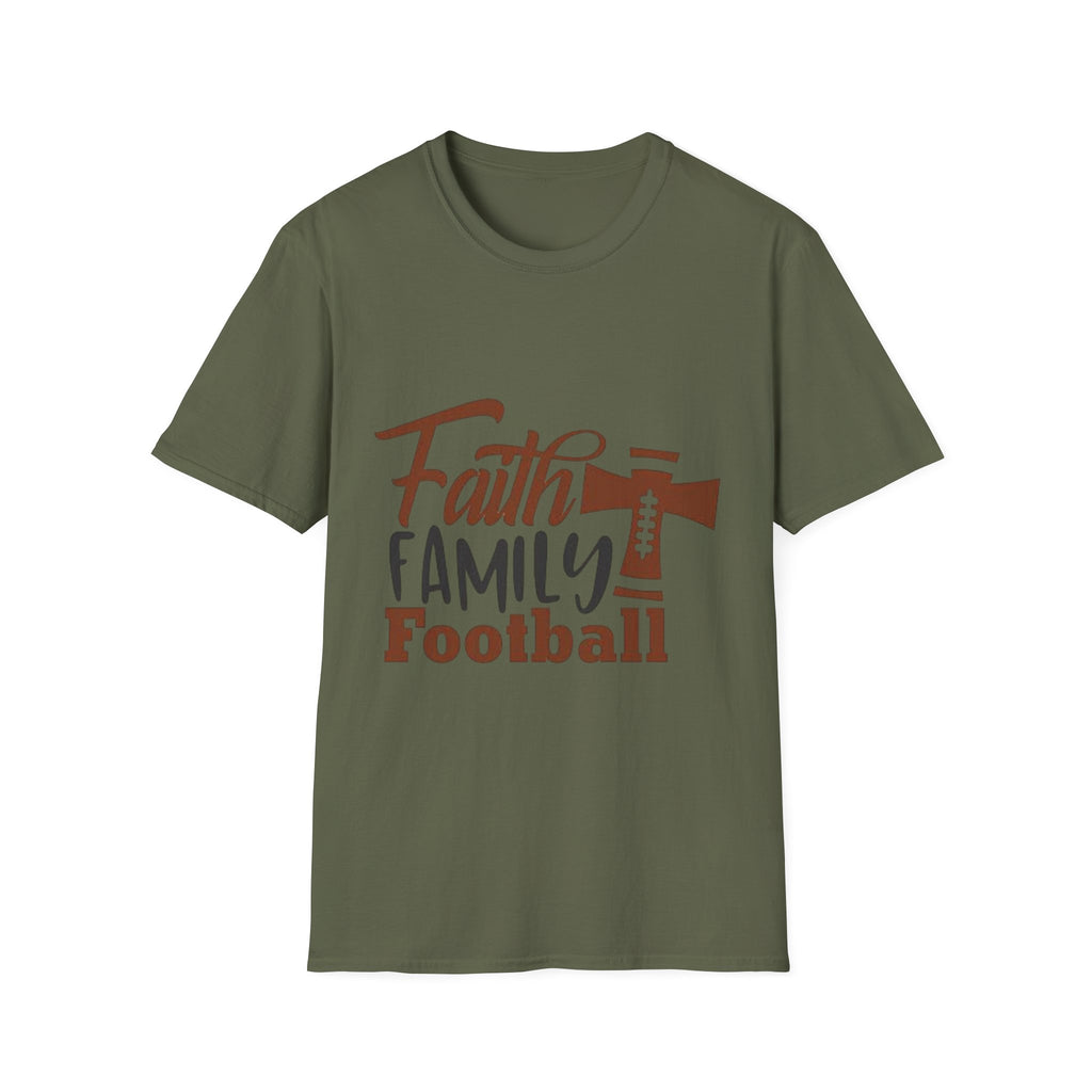 Faith,Family,Football T-shirt