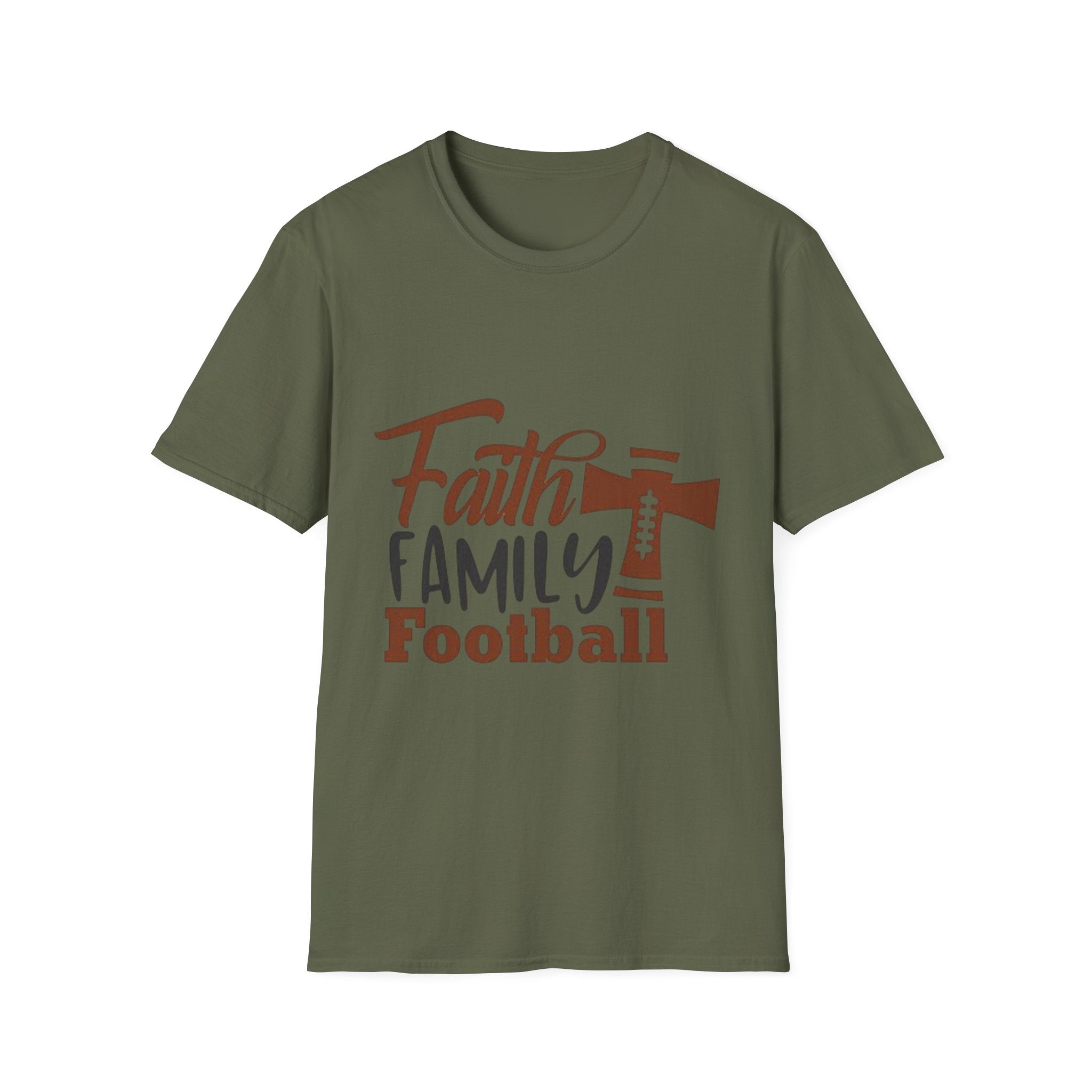 Faith,Family,Football T-shirt