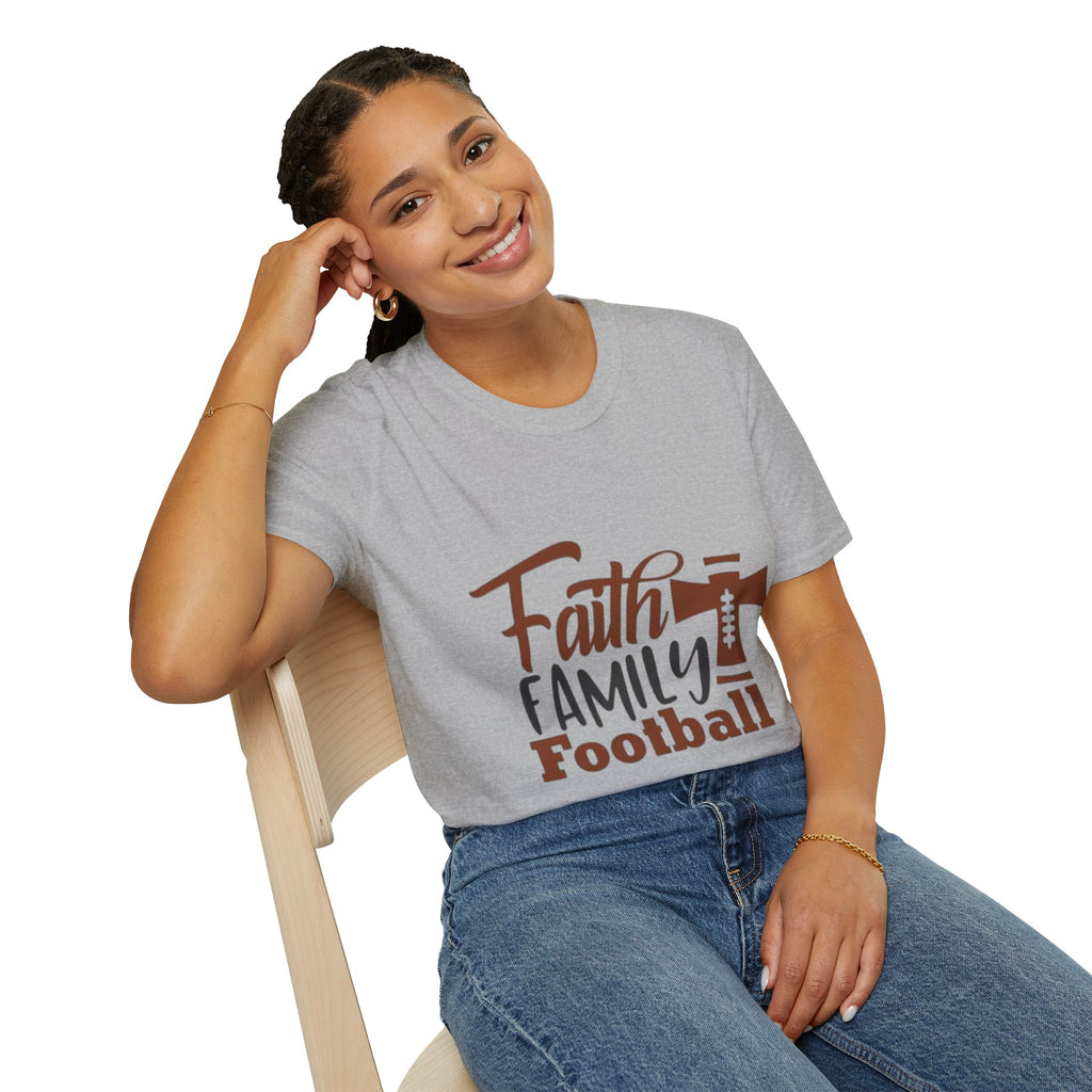 Faith,Family,Football T-shirt