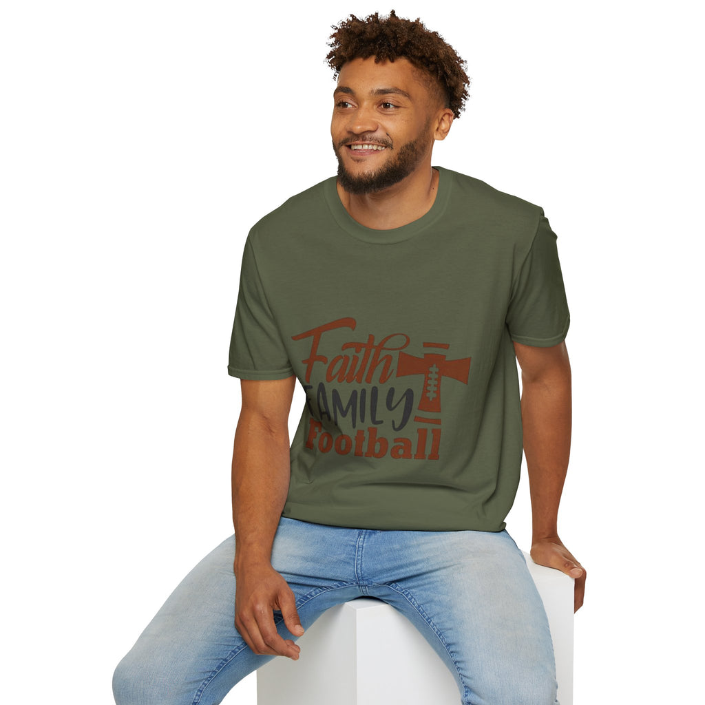 Faith,Family,Football T-shirt