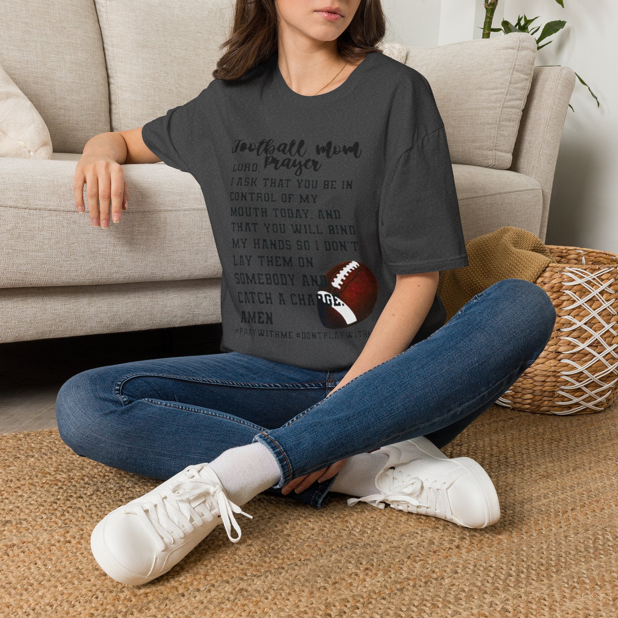 Football mom prayer T-shirt