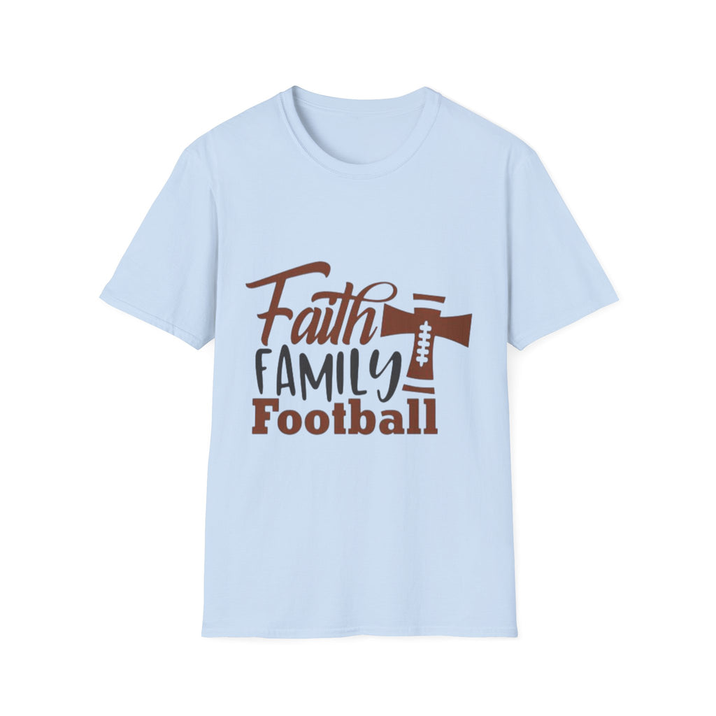 Faith,Family,Football T-shirt