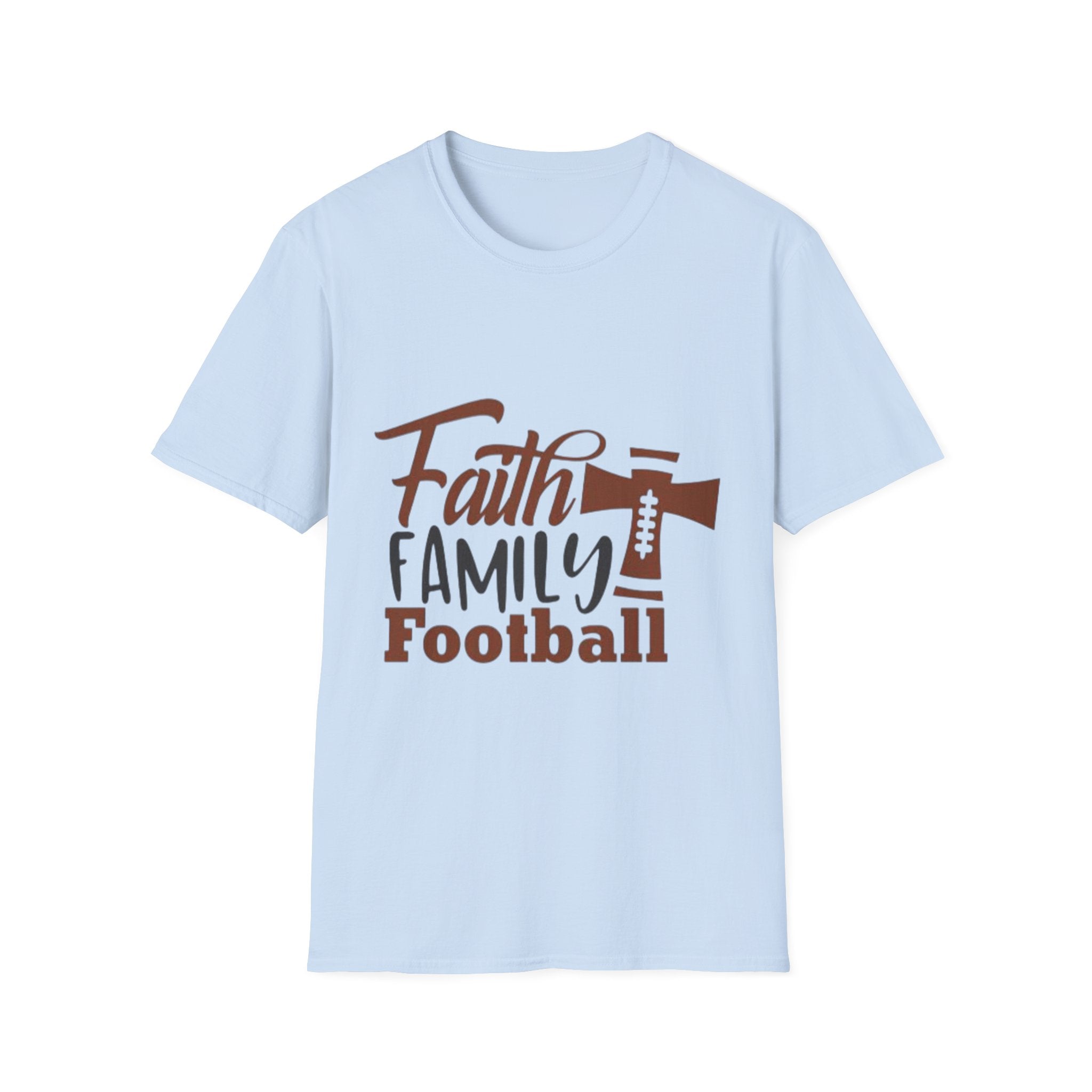 Faith,Family,Football T-shirt