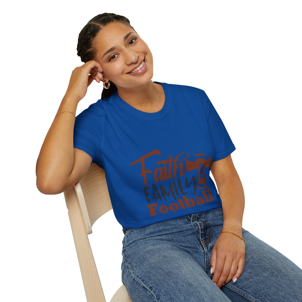 Faith,Family,Football T-shirt