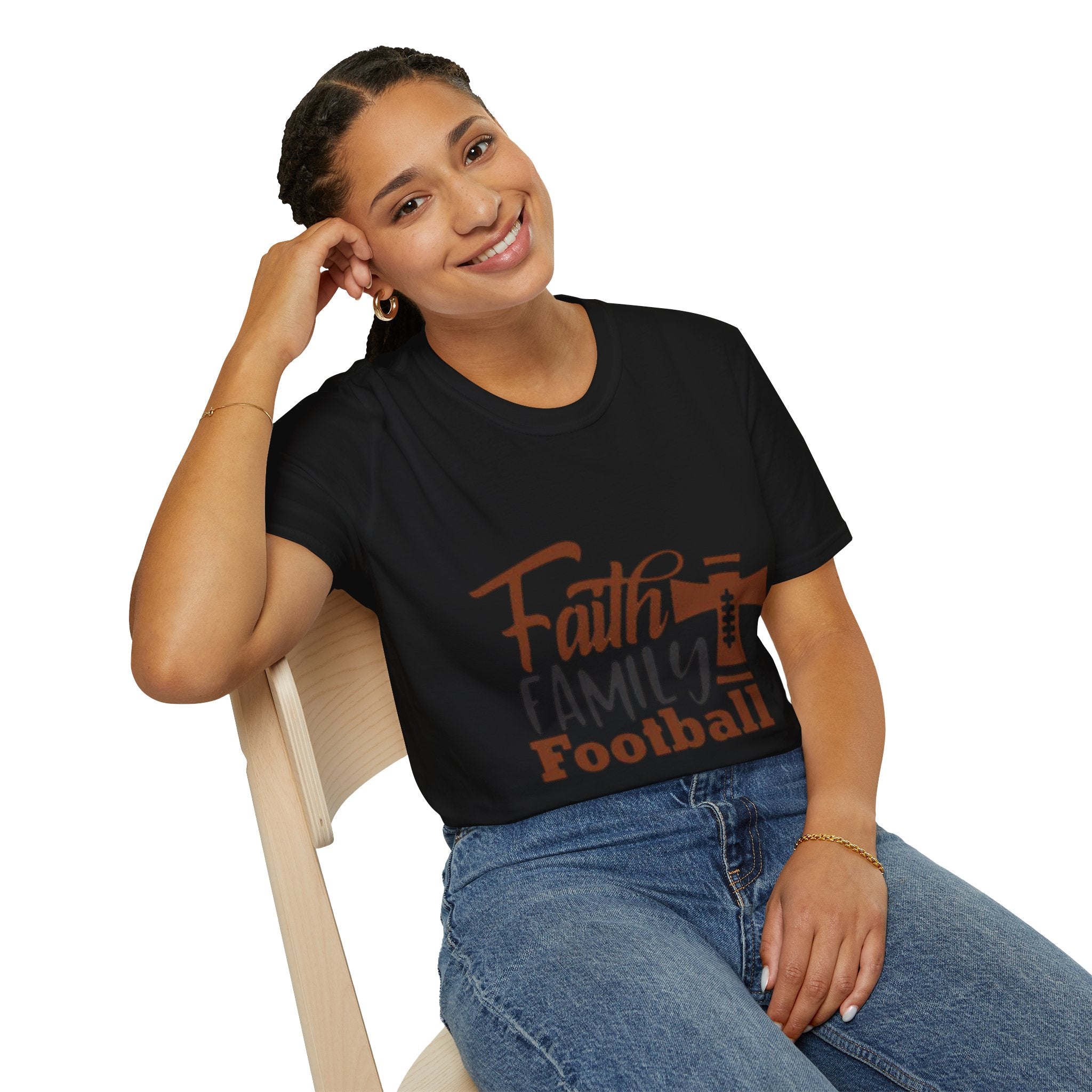 Faith,Family,Football T-shirt